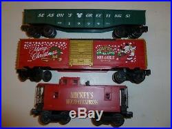 Lionel Disney Christmas steam Train Set from 1999 uncatalogued O gauge