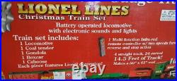 Lionel Lines 36 Piece G-Gauge Christmas Train Set With Remote in box