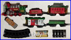 Lionel Lines 36 Piece G-Gauge Christmas Train Set With Remote in box Open Box Lionel Lines 36 Piece G-Gauge Christmas Train Set With Remote in box Open Box