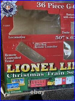 Lionel Lines 36 Piece Steam G Gauge Christmas Train Set. Excellent