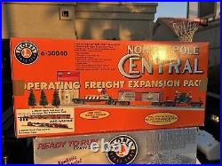Lionel North Pole Central Christmas Train Set # 6-30068 & Expansion 6-30040