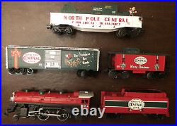 Lionel North Pole Central Lines Christmas steam locomotive SET of 5