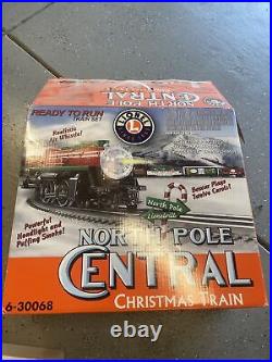 Lionel O Scale North Pole Central Christmas Train Set 6-30068 Used