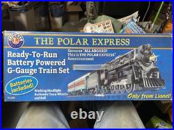 Lionel Polar Express G Gauge Train Set Battery Power 7-11176 In Excellent Cond