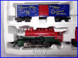 Lionel Santa's Flyer O Gauge Christmas Steam Train Set New in Box #6-30164