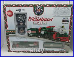 Lionel The Christmas Express Electric HO Gauge Model Train Set w Remote & BlueT