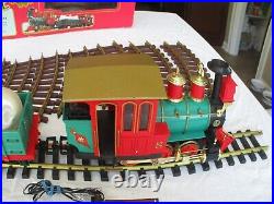 Lionel The Ornament Express LG Scale Christmas Train Set +4 Xtra Straight Tracks