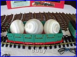 Lionel The Ornament Express LG Scale Christmas Train Set +4 Xtra Straight Tracks