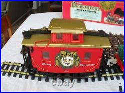 Lionel The Ornament Express LG Scale Christmas Train Set +4 Xtra Straight Tracks