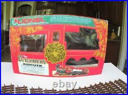 Lionel The Ornament Express LG Scale Christmas Train Set +4 Xtra Straight Tracks