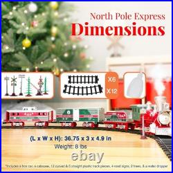 Lionel Trains Set North Pole Express Holiday Train 29 Piece Set with Water Vapor