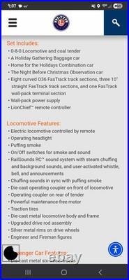 Lionel Trains, Thomas Kinkade Christmas Passenger LionChief Set 6-81395 Works