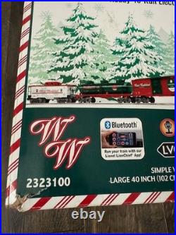 Lionel Winter Wonderland LionChiefBluetooth 5.0 Train Set O GAUGE 2323100 EUC