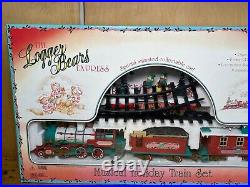 Logger Bears Express Christmas Musical Holiday Train Set Minty NEW opened 2 test Logger Bears Express Christmas Musical Holiday Train Set Minty NEW opened 2 test