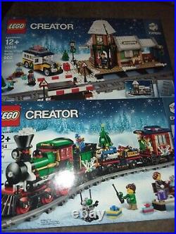 Lot Of 2 Creator Lego Sets 10259 10254 Winter Village Station Holiday Train New