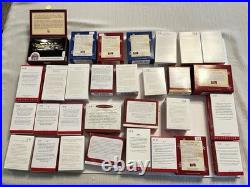 Lot Of 30 Hallmark Keepsake Ornaments LIONEL TRAINS Collector's Series