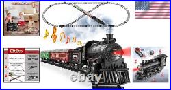 Luxurious Remote Control Train Set with Smoke & Lights Perfect Holiday Gift