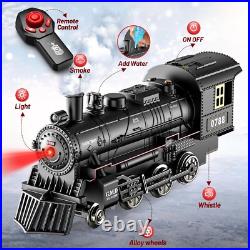 Luxurious Remote Control Train Set with Smoke & Lights Perfect Holiday Gift