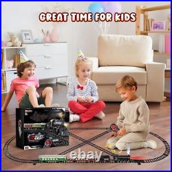 Luxurious Remote Control Train Set with Smoke & Lights Perfect Holiday Gift