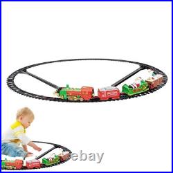 Luxury Electric Christmas Train Tracks Set Lights Sound Kids Toy Gift Tree Decor
