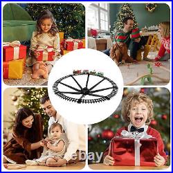 Luxury Electric Christmas Train Tracks Set Lights Sound Kids Toy Gift Tree Decor