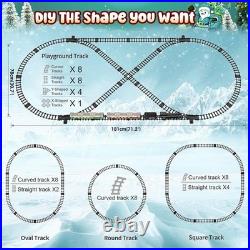 Luxury Remote Control Train Set with Glowing Carriages Perfect Christmas Gift
