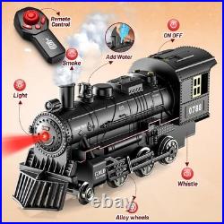 Luxury Remote Control Train Set with Glowing Carriages Perfect Christmas Gift