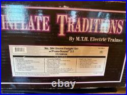 MTH 384 Steam CHRISTMAS Freight Set Original Box Standard Gauge Lionel MTH 384 Steam CHRISTMAS Freight Set Original Box Standard Gauge Lionel