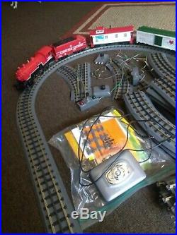 MTH O Gauge RailKing Christmas 4-6-0 Steam Freight Train Set w-Remote & Sound