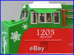 MTH RAILKING ES44AC CHRISTMAS IMPERIAL DIESEL & CABOOSE SET train 30-20523-1 NEW