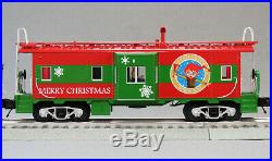 MTH RAILKING ES44AC CHRISTMAS IMPERIAL DIESEL & CABOOSE SET train 30-20523-1 NEW
