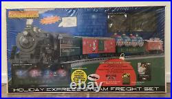 MTH Rail King 30-4033-0 Holiday Express Steam Freight Train Set New Sealed Box