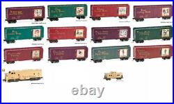 MTL 12 Days of Christmas Train Set Z Scale Z Gauge Micro-Trains Line Z 14 Cars