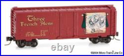 MTL 12 Days of Christmas Train Set Z Scale Z Gauge Micro-Trains Line Z 14 Cars
