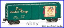 MTL 12 Days of Christmas Train Set Z Scale Z Gauge Micro-Trains Line Z 14 Cars
