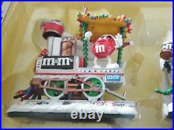 M & M's DANBURY MINT CHRISTMAS EXPRESS COLLECTION5 PC TRAIN SET EX. COND