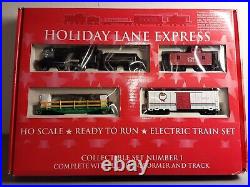 Macy's Holiday Lane Express H O train set collectable set # 1 NEW IN BOX