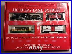 Macy's Holiday Lane Express H O train set collectable set # 1 NEW IN BOX