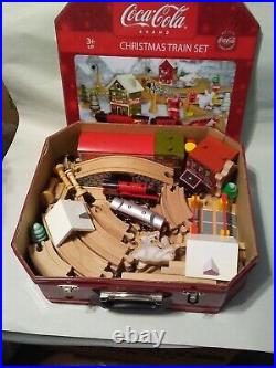 Maxim Christmas Coca Cola Wooden Train Set