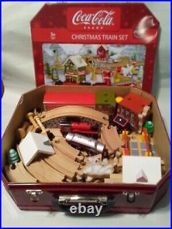 Maxim Christmas Coca Cola Wooden Train Set