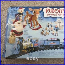 Memory Lane Rudolph's Red Nose Reindeer Express Train Set Christmas COMPLETE