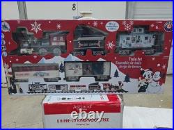 Mickey Mouse Holiday Express 12 Piece Christmas Train Set withLight & Sound Disney