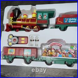 Mickey Mouse and Friends Christmas Train Set Disney NEW OPEN DAMAGED BOX