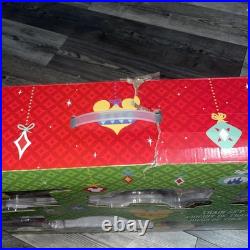 Mickey Mouse and Friends Christmas Train Set Disney NEW OPEN DAMAGED BOX