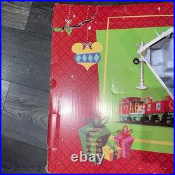 Mickey Mouse and Friends Christmas Train Set Disney NEW OPEN DAMAGED BOX
