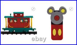 Mickey Mouse and Friends Christmas Train Set Disney NEW OPEN DAMAGED BOX