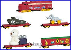 Micro-Trains MTL N-Scale Toy Trunk Train Set Christmas/Holiday Locomotive/Cars