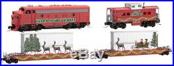 Micro-Trains MTL Z-Scale Husky Hauler Christmas Train Set Diesel Loco/2 Cars