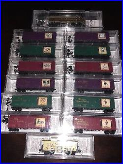 Micro Trains N Scale 12 Days Of Christmas Set With Loco & Caboose New Rare Micro Trains N Scale 12 Days Of Christmas Set With Loco & Caboose New Rare