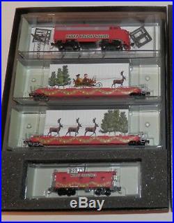 Micro Trains N Scale Husky Holiday Hauler Christmas Train Set #993 21 290 NIB